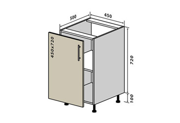 Фото Н4 Тумба 1Д 45