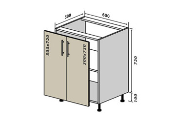 Фото Н6 Тумба 2Д 60