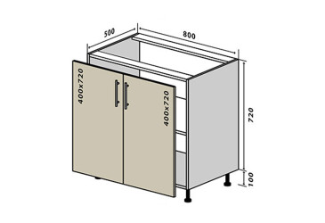 Фото Н7 Тумба 2Д 80