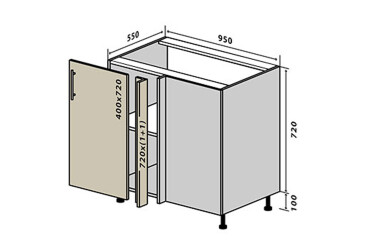 Фото Н16 Заглушка 1Д 95 Моно Luxe Вип-Мастер