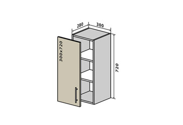 Фото В2 Тумба 1Д 30 Бета Вип-Мастер