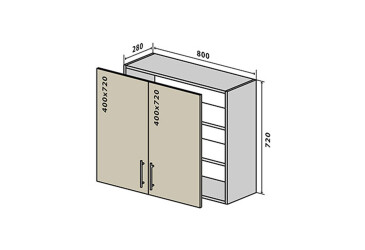 Фото В8 Тумба 2Д 80 Бета Вип-Мастер