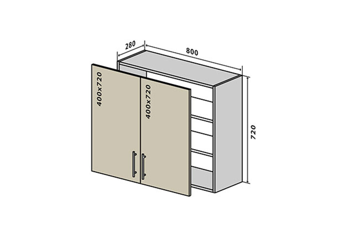 Фото В8 Тумба 2Д 80 Бета Вип-Мастер
