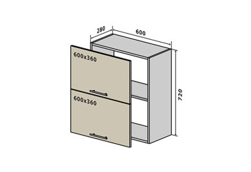 Фото В20 Тумба 2Д 60 Бета Вип-Мастер