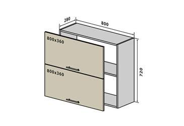 Фото В21 Тумба 2Д 80 Бета Вип-Мастер