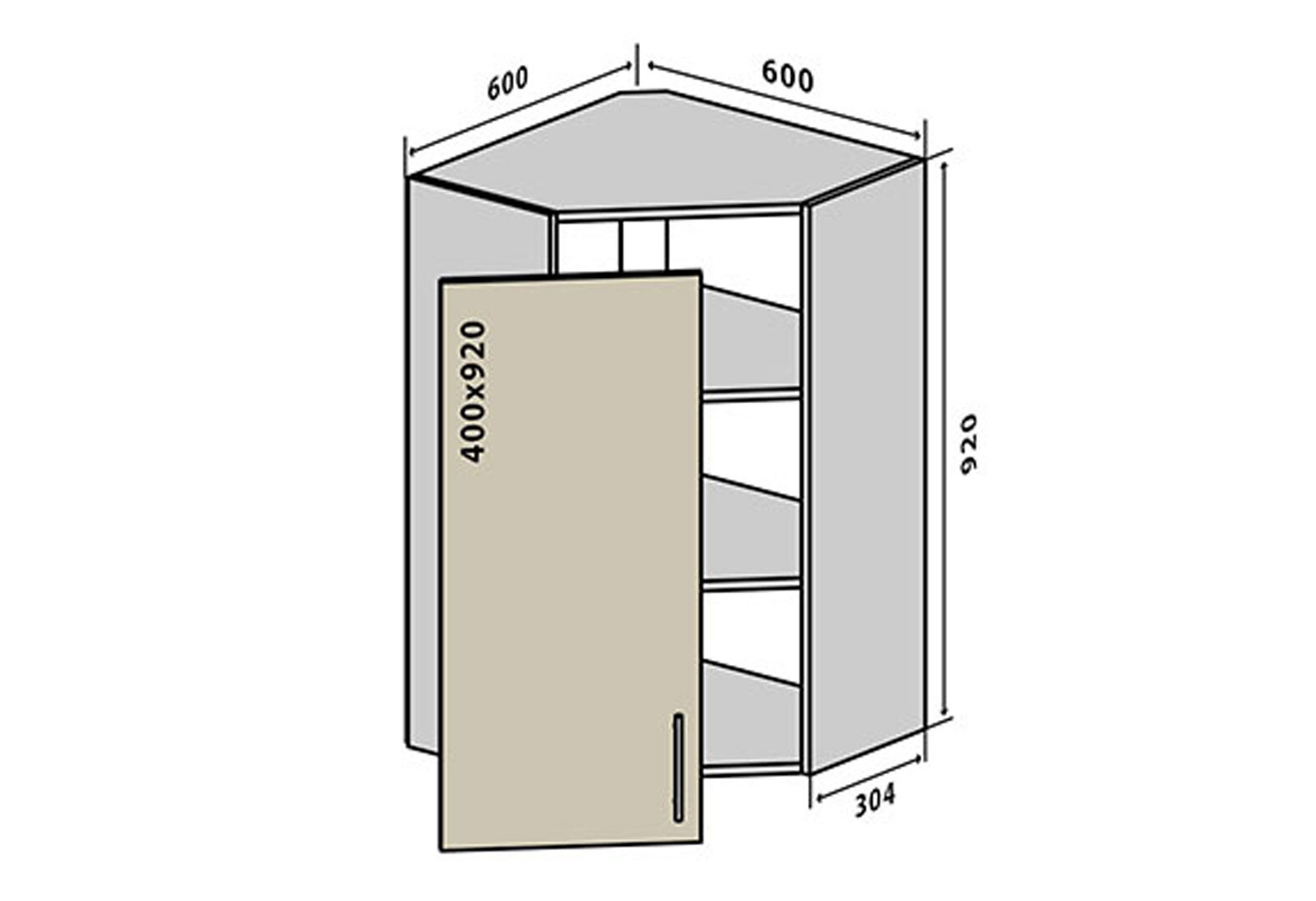 Фото 1 - В54 Тумба 1Д 60 Бета Люкс Вип-Мастер