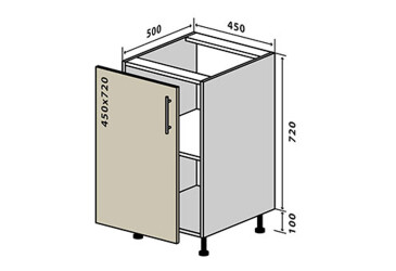 Фото Н4 Тумба 1Д 45