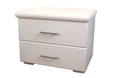Фото Тумба приліжкова Arbor Drev Ексклюзив з 2 шухлядами 50 см білий бук