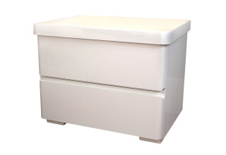 Фото Тумба прикроватная Арбор Древ Регина с 2 ящиками 50 см белый сосна