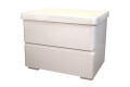 Фото 1 - Тумба прикроватная Арбор Древ Регина с 2 ящиками 50 см белый сосна