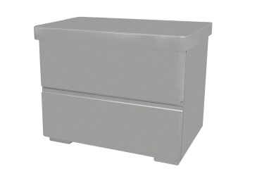 Фото Тумба приліжкова Arbor Drev Регіна з 2 шухлядами 50 см сірий бук