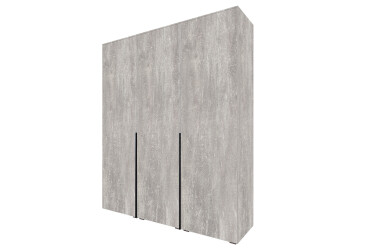 Фото Шкаф Moreli Либерти (ST0027) со штангой и отделением с полками 3-дверный 180 см бетон