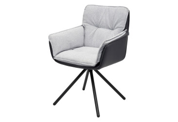 Фото Стілець кухонний Bjorn Расмус 59x64x85 см м'який з підлокітниками