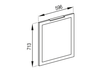 Фото Фасад под посудомойку Ф 60 ПМ Анна Svit Mebliv