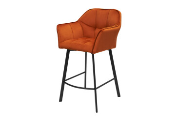Фото Стул полубарный Bjorn Френк РВ 59x52x96 см, коричневый Magic Velvet 2213, опора черная