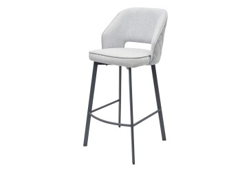 Фото Стул барный Bjorn Андре В 51x60x105 см, серый Solid 83, опора серая