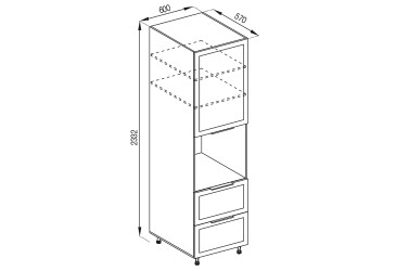 Фото П 60 ДШ LUX (h-920) Анна Svit Mebliv