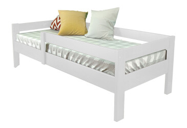 Фото Ліжко Arbor Drev Альф (без шухляд) 90х200, сосна, білий