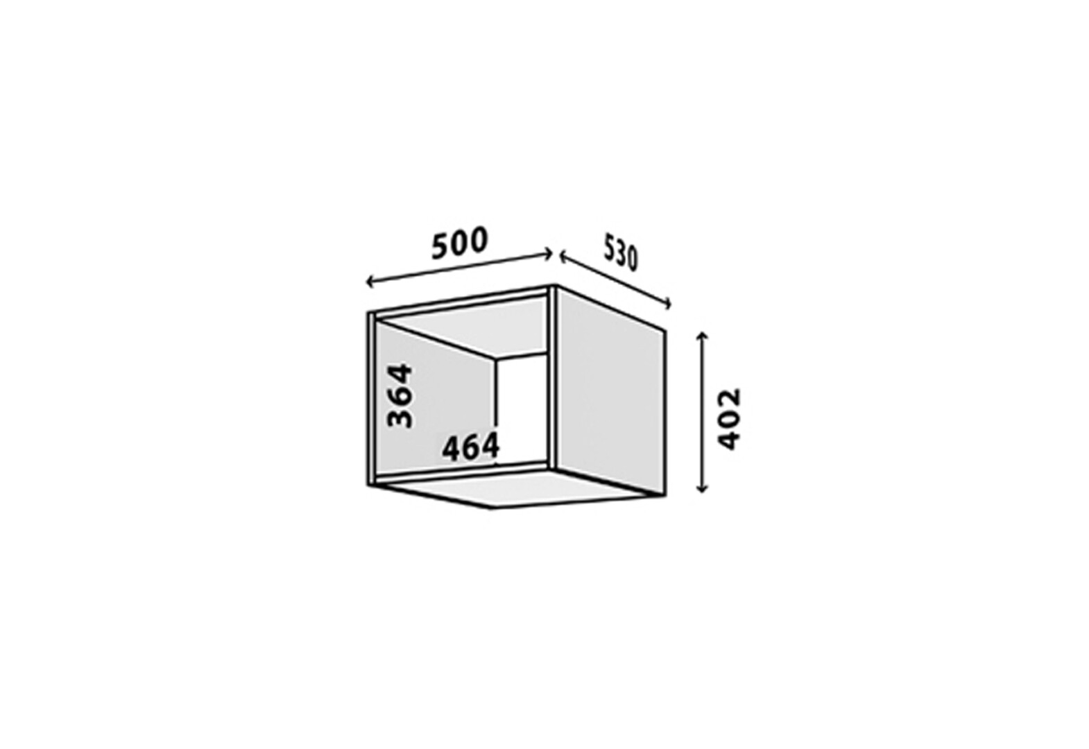 Фото 2 - Корпус 1Д Вип-Мастер Модуль №11 А-500x400 белый