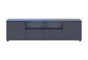 Фото 3 - Тумба под ТВ Doros Рон 4 с 2 ящиками, 2 дверками и полками 180 см Графит