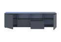 Фото 6 - Тумба под ТВ Doros Рон 4 с 2 ящиками, 2 дверками и полками 180 см Графит