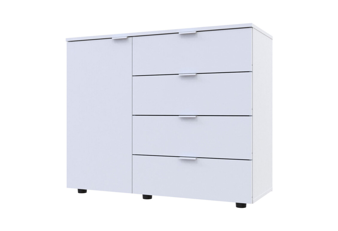 Фото Комод Doros GС1 1-дверный с 4 ящиками 100 см Белый