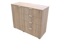 Фото 5 - Комод Doros GС1 1-дверный с 4 ящиками 100 см Дуб Сонома
