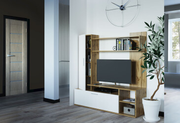 Фото Стенка Doros Кона 151 см Тахо / Белый