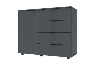 Image Комод Doros GС1 1-дверный с 4 ящиками 100 см Графит