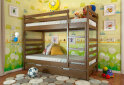 Image 2 - Кровать двухъярусная Арбор Древ Рио 90х190, сосна, орех