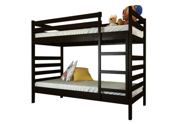 Фото Ліжко двоярусне Arbor Drev Ріо 90х200, бук, венге