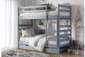 Фото 3 - Кровать двухъярусная Арбор Древ Рио 90х200, бук, серый