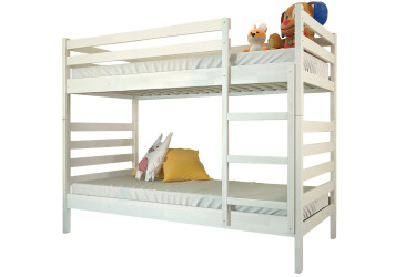 Фото Ліжко двоярусне Arbor Drev Ріо 90х200, сосна, білий