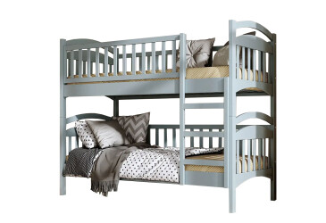 Фото Ліжко двоярусне Arbor Drev Смайл сосна 80х190, сірий