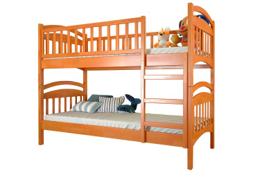 Фото Ліжко двоярусне Arbor Drev Смайл сосна 80х200, вільха