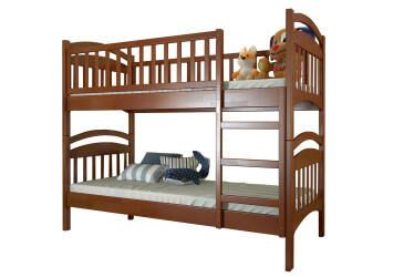 Фото Ліжко двоярусне Arbor Drev Смайл сосна 90х200, яблуня локарно