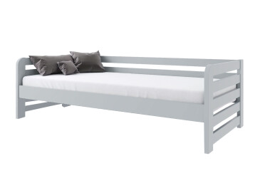 Фото Ліжко Arbor Drev Немо 90х200, бук, сірий