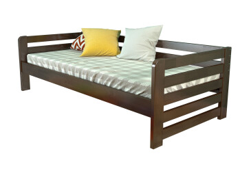 Фото Ліжко Arbor Drev Немо 90х190, сосна, темний горіх