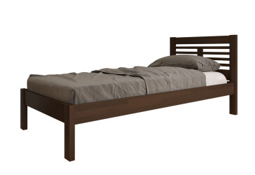 Фото Ліжко Arbor Drev Шопен 90х200, бук, темний горіх