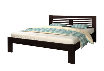 Фото Кровать Arbor Drev Шопен 140х190, бук, венге