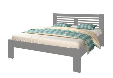 Фото Кровать Arbor Drev Шопен 140х190, бук, серый