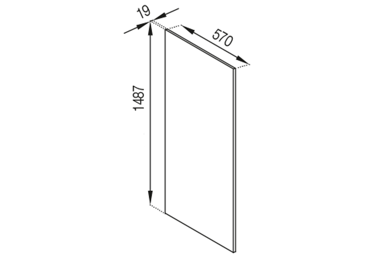 Фото 1 - П панель внутренняя (h-920) до ст-цы 28 мм Тина Svit Mebliv
