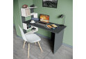 Image 2 - Стол письменный Moreli ST0024 142x60 см с боковыми полками слева антрацит / белый