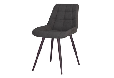 Фото Стул кухонный Новый Стиль Nicole HN Black (Box-2) SQR 53x56x86 см мягкий / комплект 2шт Обивка: soro_95