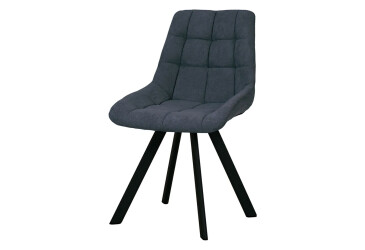 Фото Стул кухонный Новый Стиль Nicole 4L Black SQR (Box-2) 57x53x87 см мягкий / комплект 2шт Обивка: soro_95