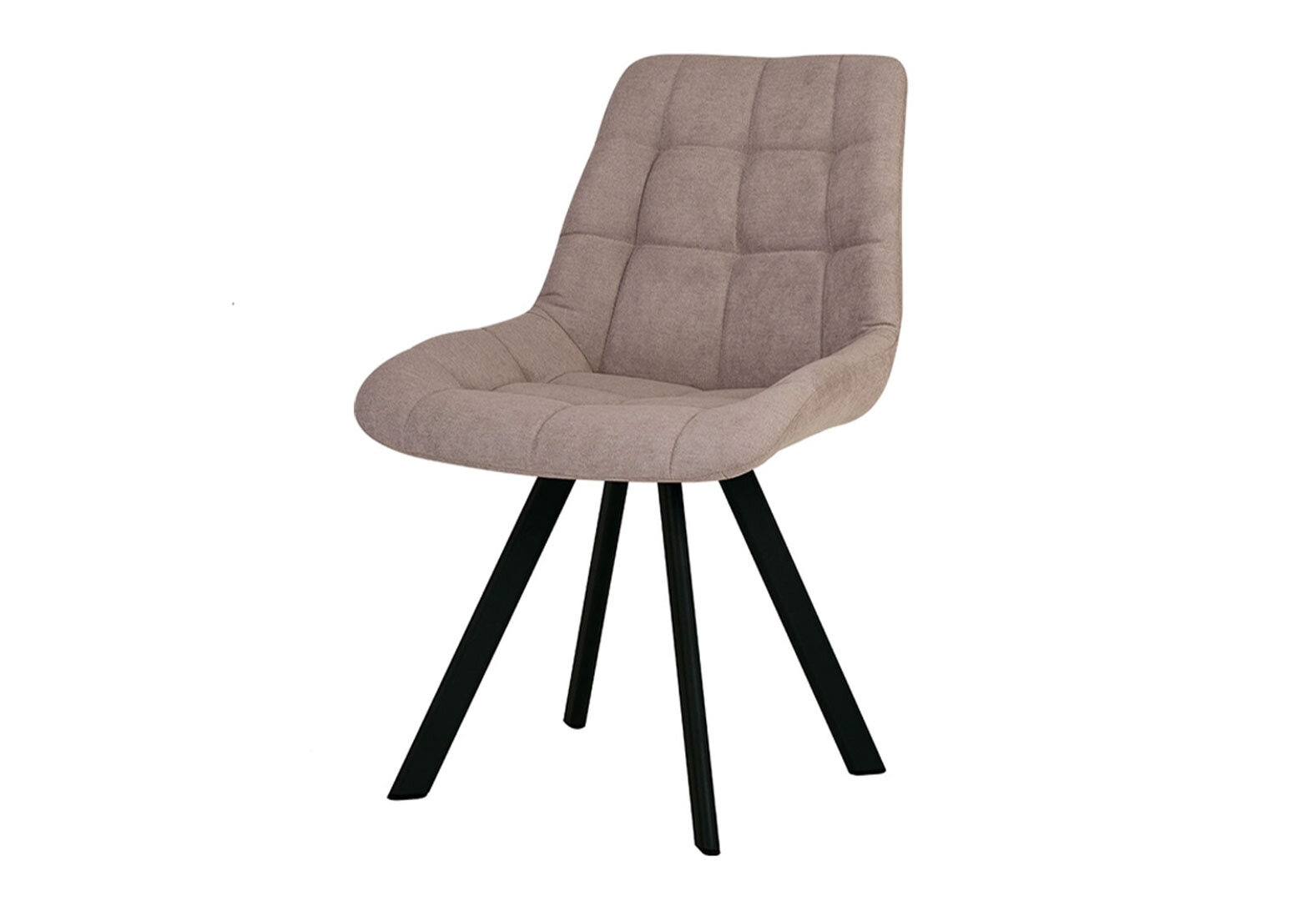 Фото 1 - Стілець кухонний Новий Стиль Nicole 4L Black SQR (Box-2) 57x53x87 см м'який / комплект 2шт soro_23