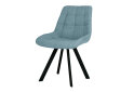 Image 1 - Стул кухонный Новый Стиль Nicole 4L Black SQR (Box-2) 57x53x87 см мягкий / комплект 2шт Обивка: soro_34