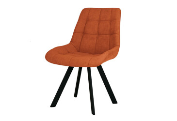 Фото Стул кухонный Новый Стиль Nicole 4L Black SQR (Box-2) 57x53x87 см мягкий / комплект 2шт Обивка: soro_51