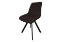 Зображення 1 - Стілець кухонний Новий Стиль Nicole 4L Black SQR (Box-2) 57x53x87 см м'який / комплект 2шт Palladium 6 Chocolate