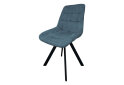 Image 1 - Стілець кухонний Новий Стиль Nicole 4L Black SQR (Box-2) 57x53x87 см м'який / комплект 2шт Palladium 14 Ice Blue